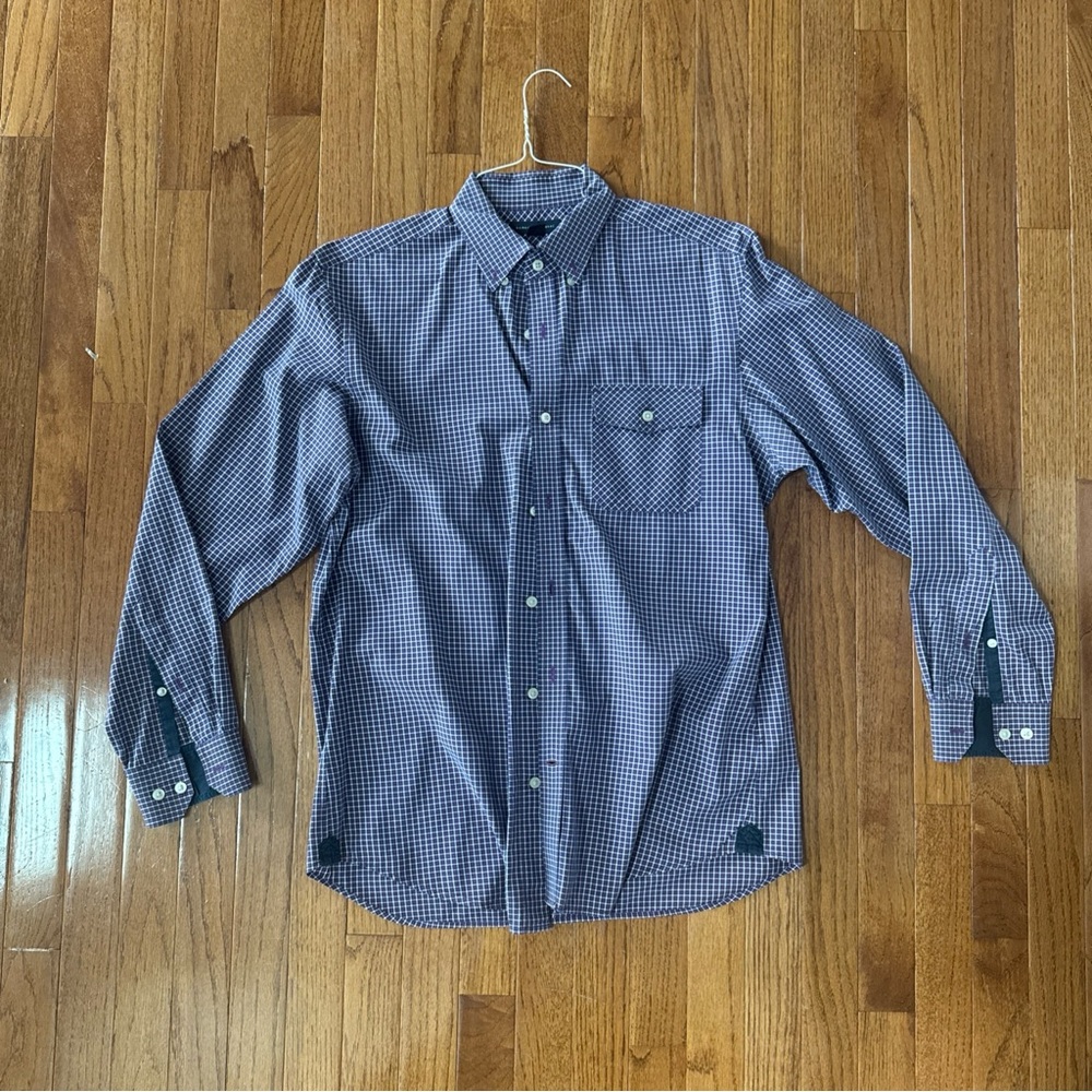 Men's Blue Checkered Shirt